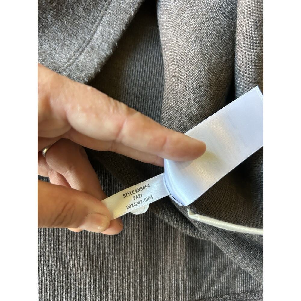 Madewell Brushed Rib Mockneck Mini Dress XXS NWT Heather Cocoa Balloon Sleeve - Picture 5 of 12